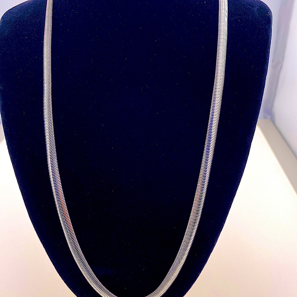 22” 925 Solid Sterling Silver Snake 8mm 20gram - image 6